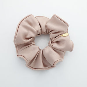 veryshine.com scrunchies/hair holder Indi Pink Satin medium solid color Scrunchies for Women