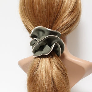 veryshine.com scrunchies/hair holder Khaki 2 trim chiffon scrunchy glossy edge trim scrunchies women hair accessories