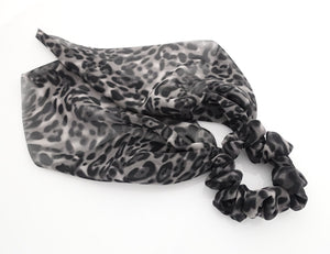 veryshine.com scrunchies/hair holder leopard print chiffon long tail bow knot scrunchies