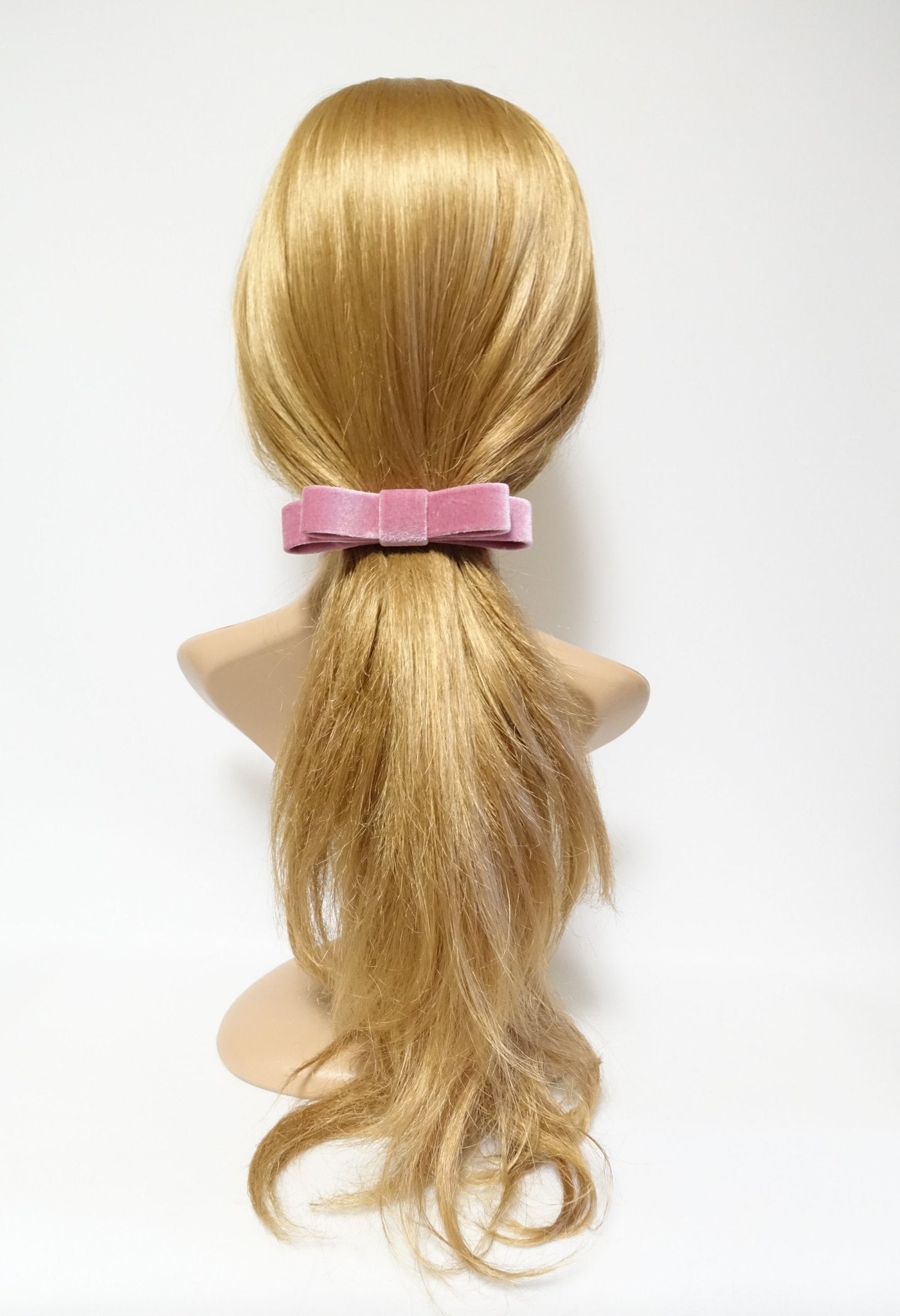 veryshine.com scrunchies/hair holder narrow flat velvet bow french bow barrette