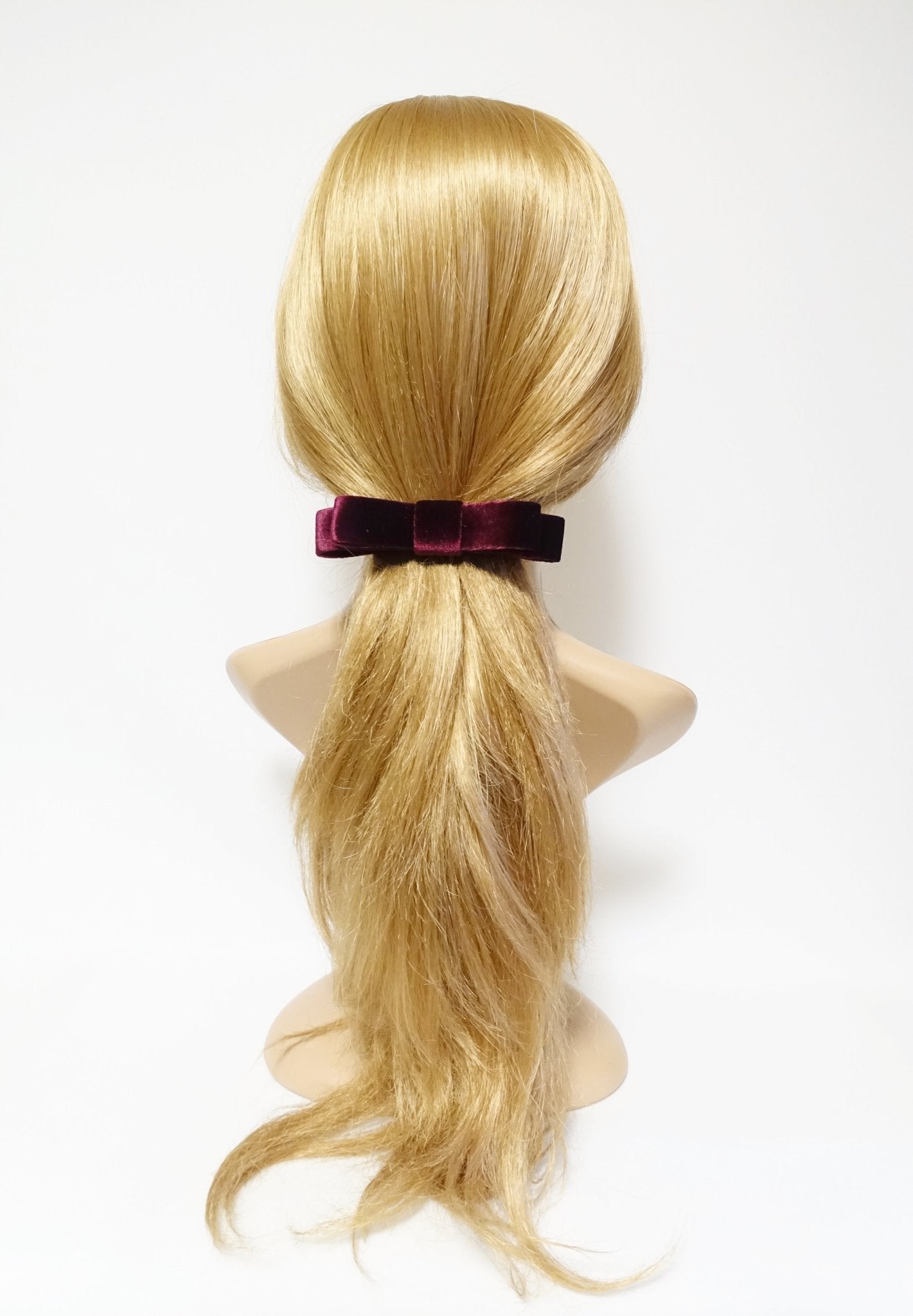 veryshine.com scrunchies/hair holder narrow flat velvet bow french bow barrette