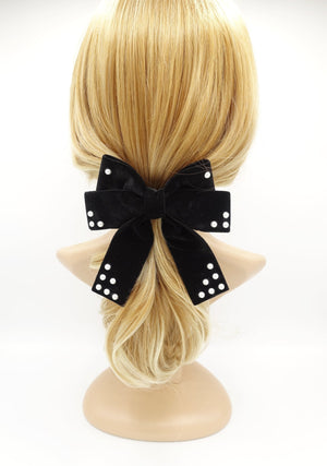 stylish velvet hair bow 