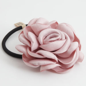 veryshine.com scrunchies/hair holder Pink simple rose flower hair elastic ponytail holder