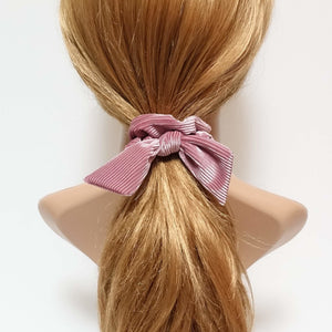 veryshine.com scrunchies/hair holder Pink soft glossy corduroy bow knot scrunchies cute hair tie women scrunchie hair accessory