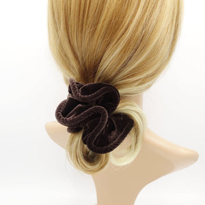 veryshine.com scrunchies/hair holder pipe edge solid velvet scrunchies medium scrunchie women hair accessories