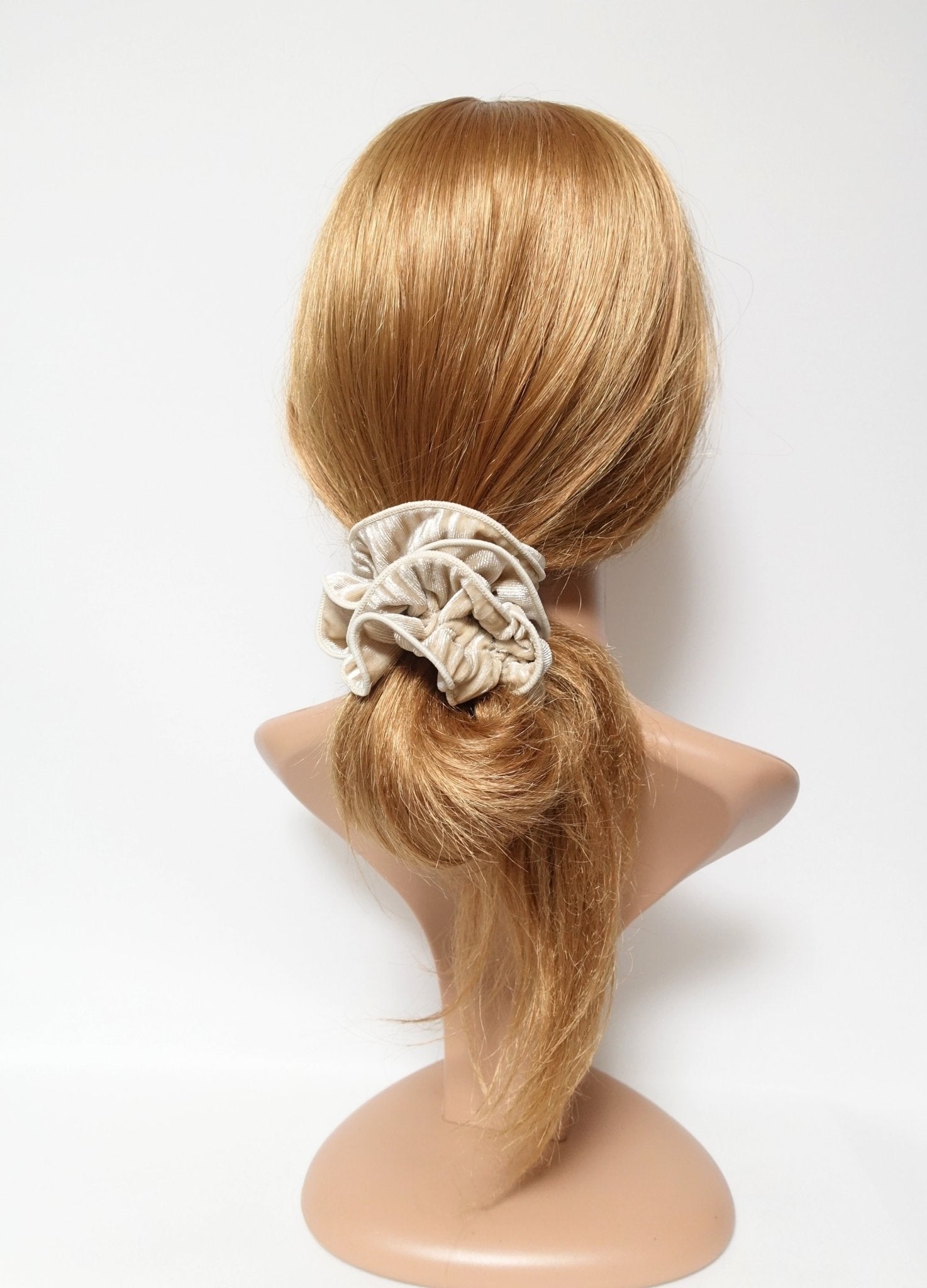 veryshine.com scrunchies/hair holder pleated velvet hair scrunchies pretty hair accessory hair elastic scrunchie for women