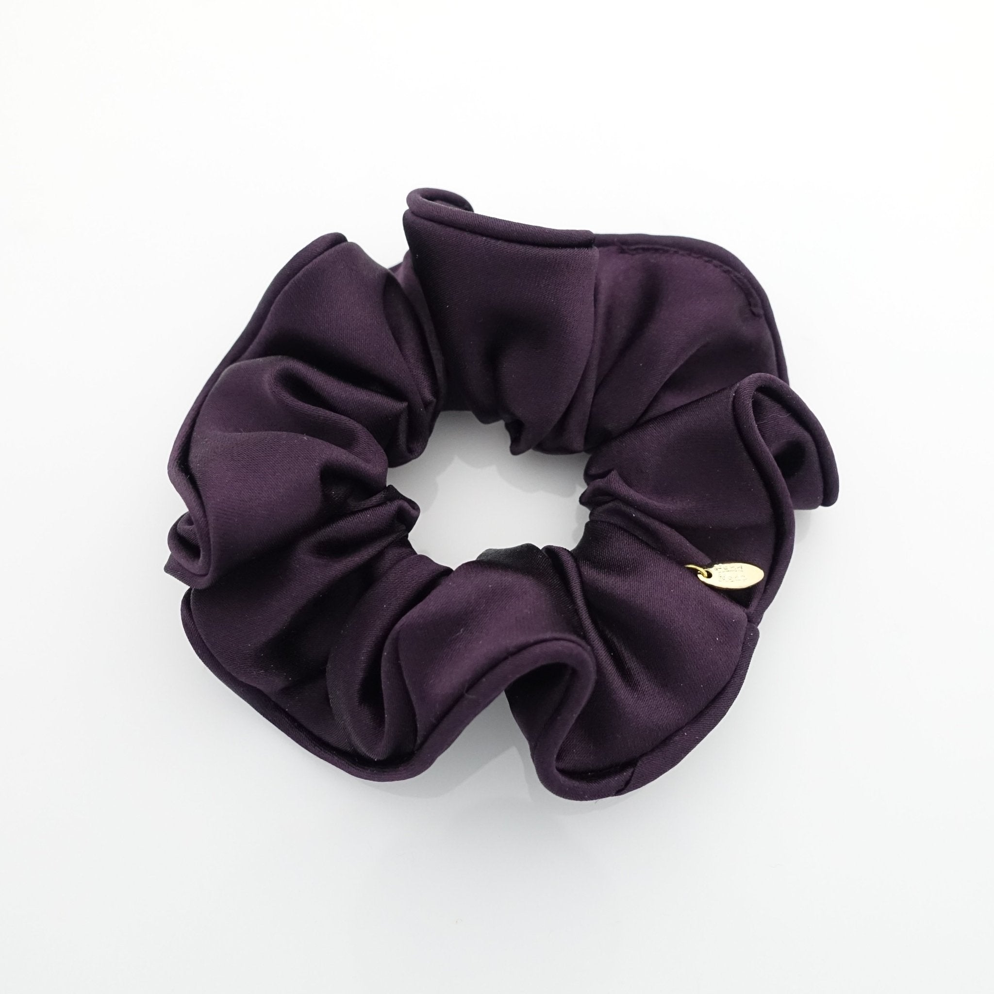 veryshine.com scrunchies/hair holder Purple Satin medium solid color Scrunchies for Women