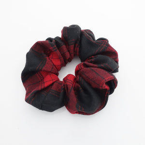 veryshine.com scrunchies/hair holder Red basic plaid check Fall Winter scrunchies casual women hair tie scrunchy