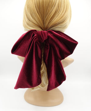 large velvet hair bows 