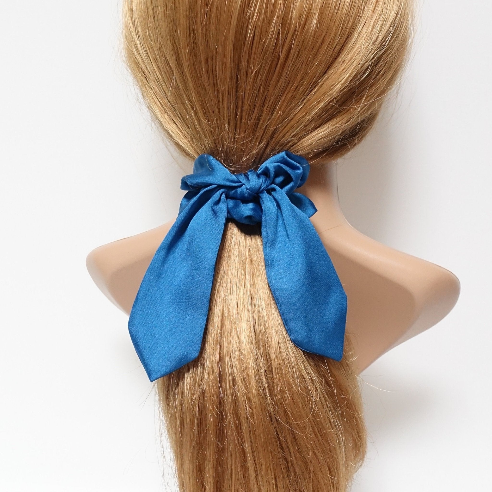 veryshine.com scrunchies/hair holder satin hair bow knot scrunchies glossy tail bow scrunchy women hair accessory