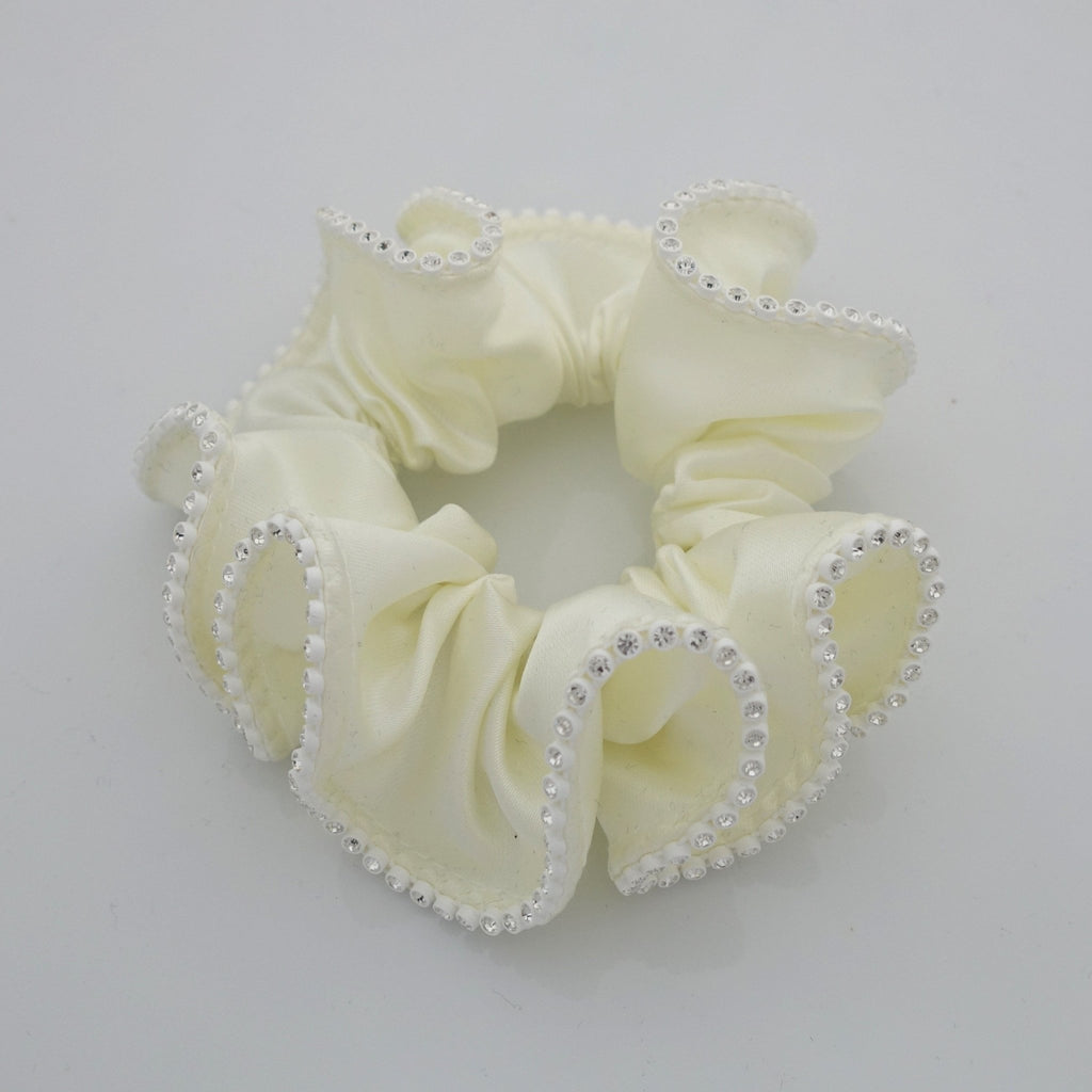 Swarovski rhinestone Silk Velvet Satin hair Ties Scrunchies display picture 1