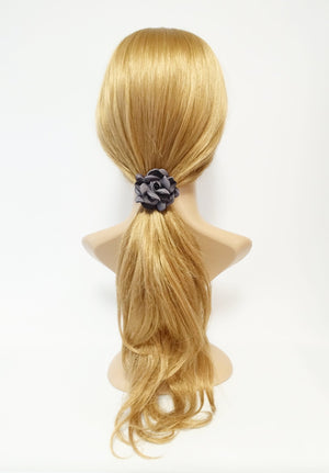 veryshine.com scrunchies/hair holder simple rose flower hair elastic ponytail holder