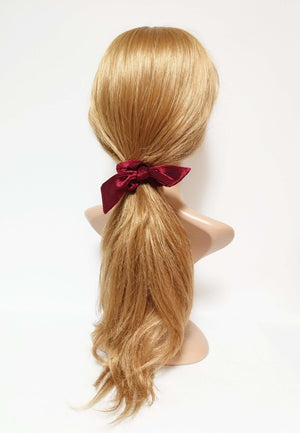veryshine.com scrunchies/hair holder soft glossy corduroy bow knot scrunchies cute hair tie women scrunchie hair accessory