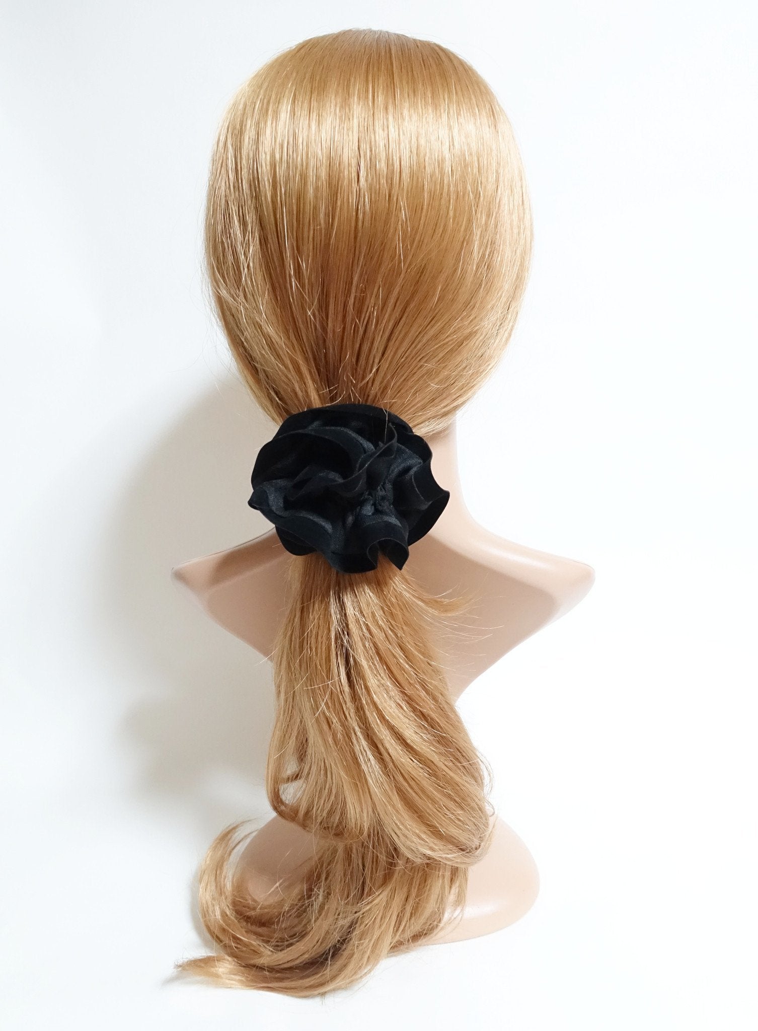 veryshine.com scrunchies/hair holder Suede Trim Solid Color Hair Scrunchies Women Hair Elastics Accessories
