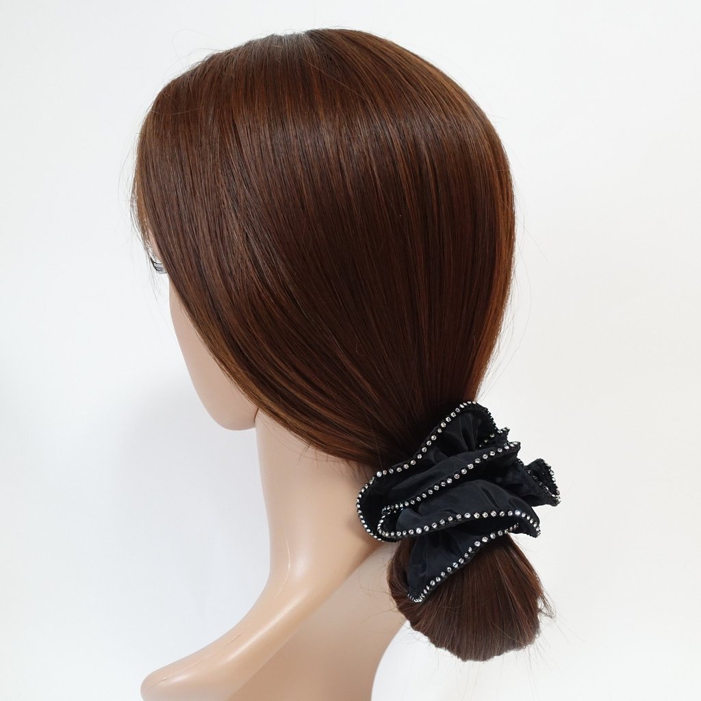 veryshine.com scrunchies/hair holder Swarovski Crystal Rhinestone Silk Velvet Satin Luxury Hair Ties Scrunchies