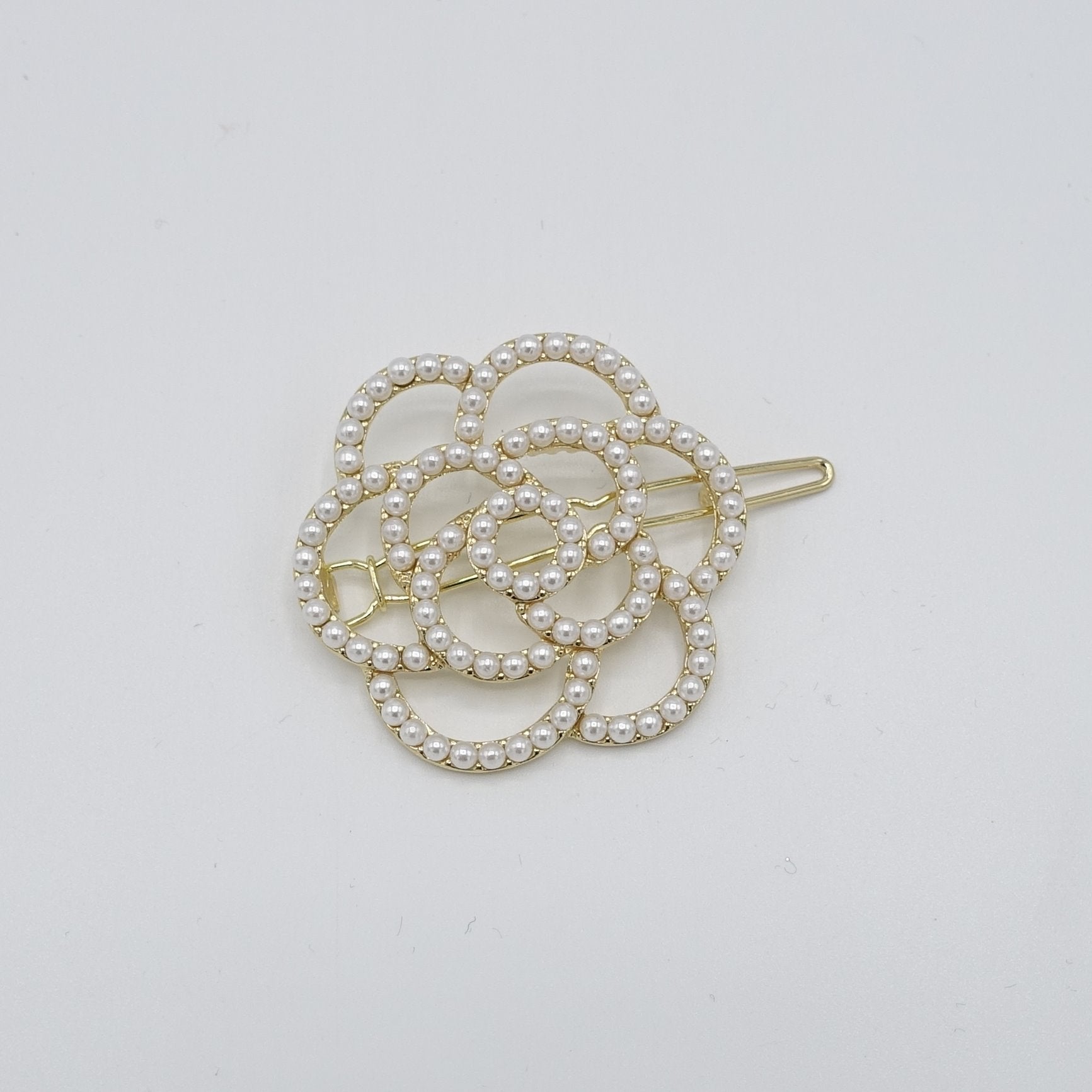 veryshine.com scrunchies/hair holder tiny pearl ball decorated hair clip bow circle flower pattern women hair accessory