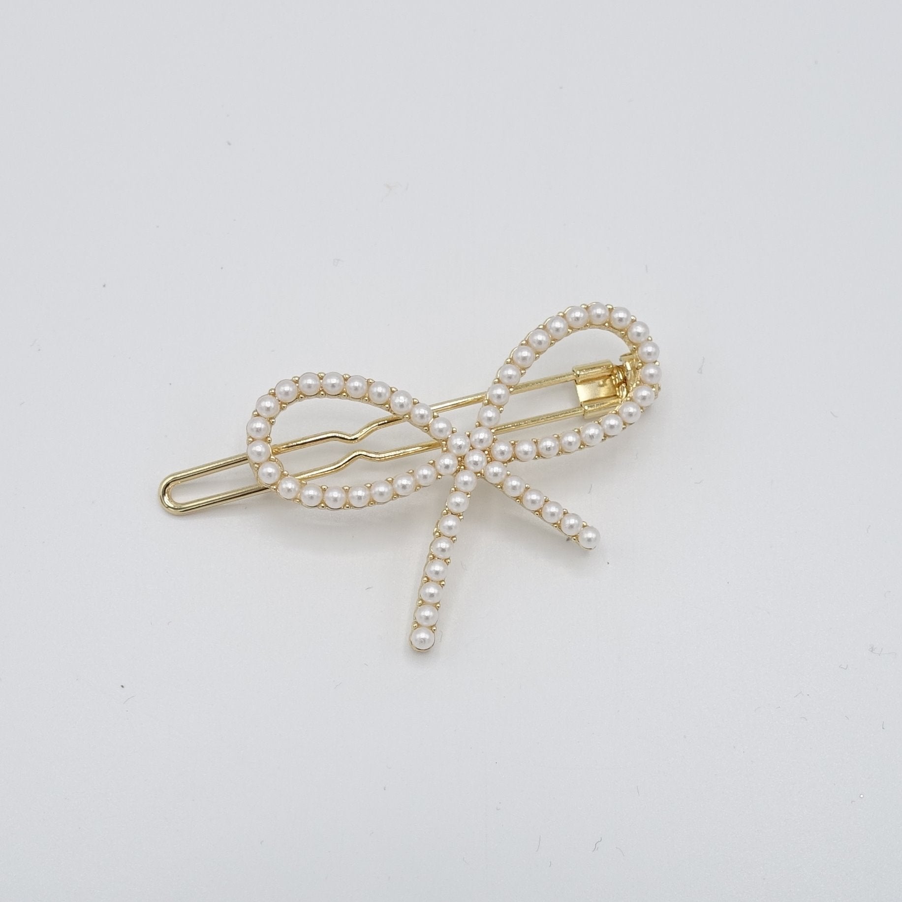 veryshine.com scrunchies/hair holder tiny pearl ball decorated hair clip bow circle flower pattern women hair accessory
