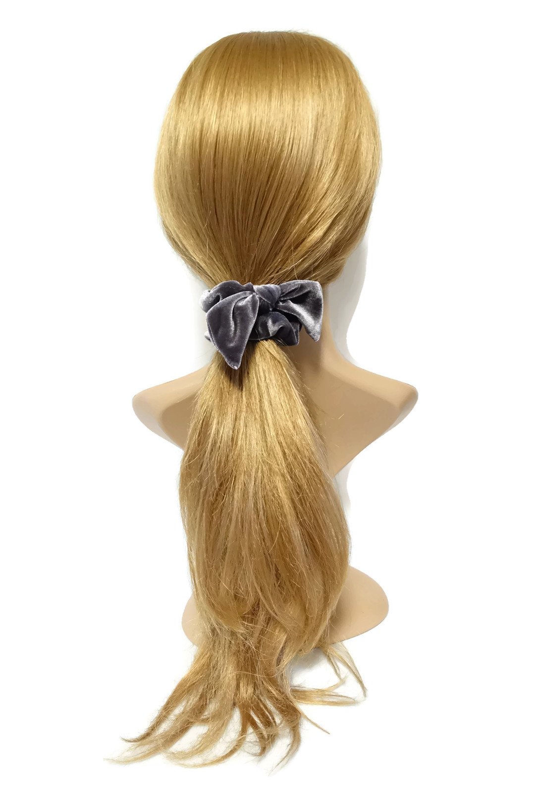 veryshine.com scrunchies/hair holder velvet bow knot scrunchies cute solid velvet scrunchy with hair bow women hair accessory