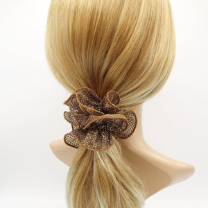 veryshine.com Scrunchies mesh lame hair scrunchies glittering hair elastic for women
