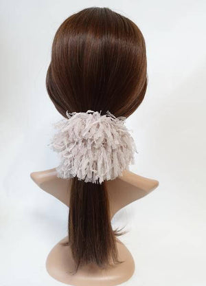 veryshine.com Scrunchies mesh poodle fringe scrunchies unique volume hair scrunchies women hair accessoryes