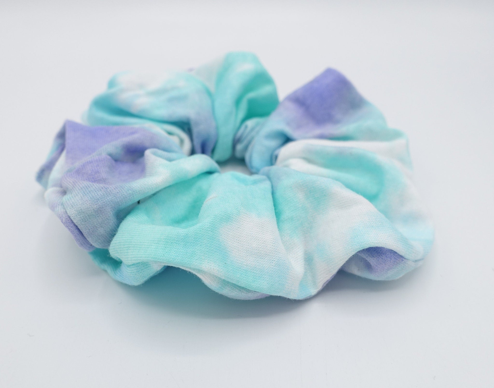 veryshine.com Scrunchies Mint tie dye scrunchies cotton blend scrunchie casual hair tie