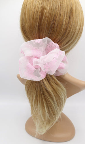 veryshine.com Scrunchies organa oversized scrunchies floral hair tie scrunchie for women