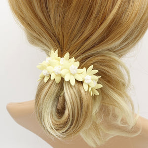 veryshine.com Scrunchies pastel flower petal scrunchies hair elastic scurnchie for women