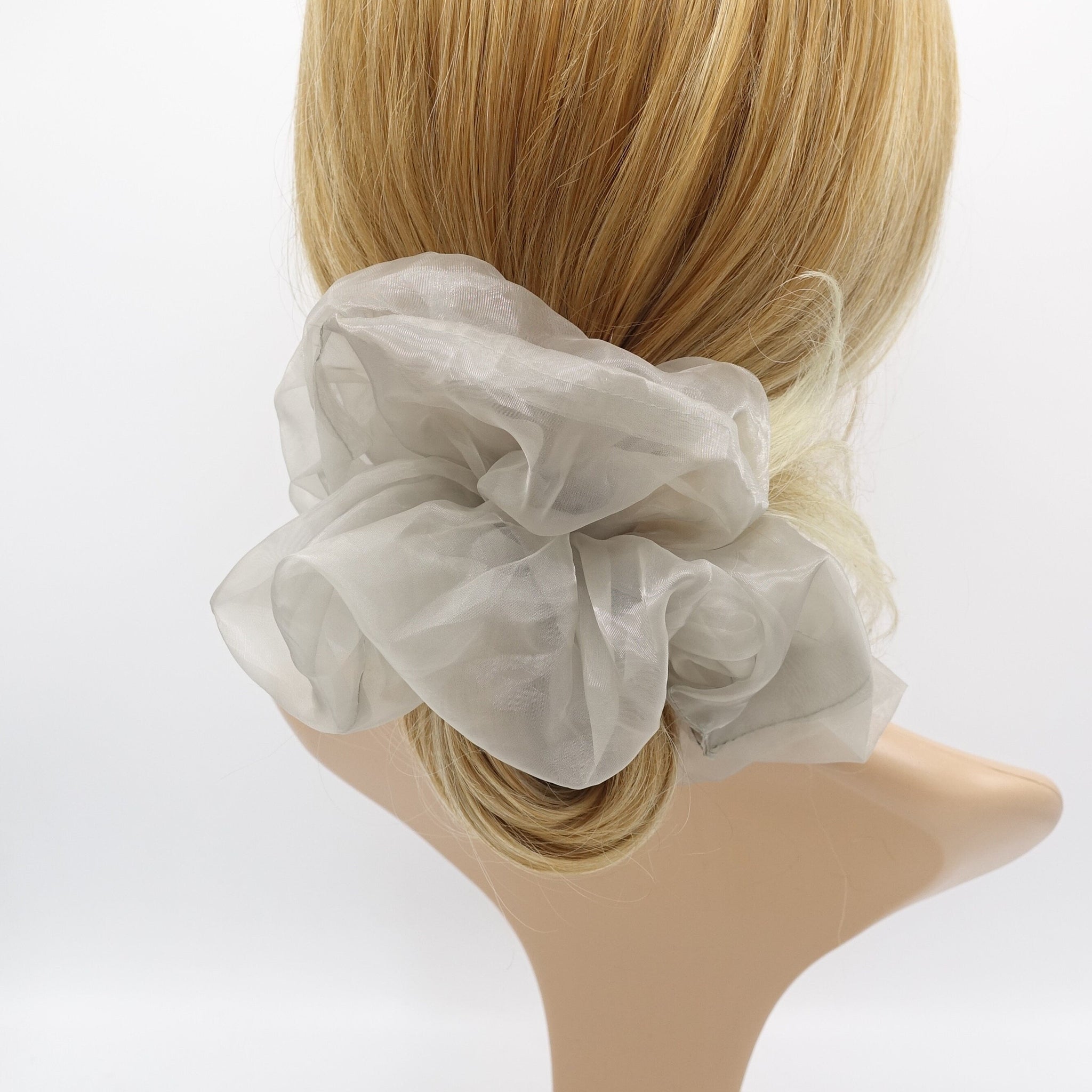 veryshine.com Scrunchies pastel organza scrunchies oversized hair ties for women
