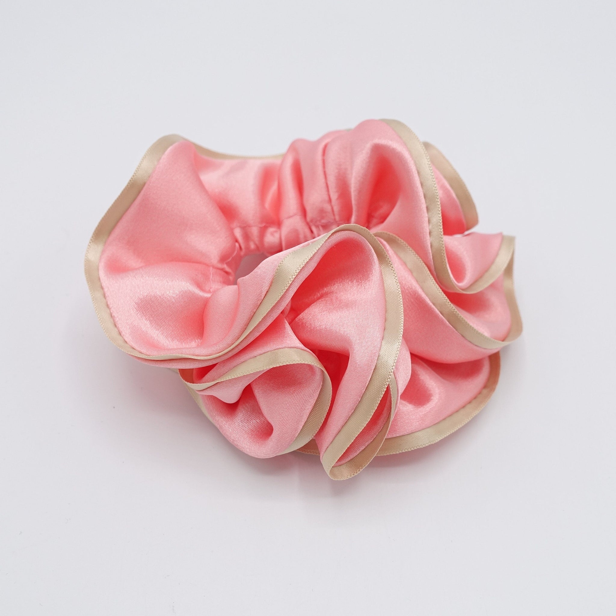 veryshine.com Scrunchies Pink satin scrunchies glossy scrunchies, medium scrunchies for women