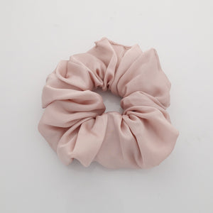 veryshine.com Scrunchies Pink soft glossy satin scrunchies basic women hair tie scrunchie