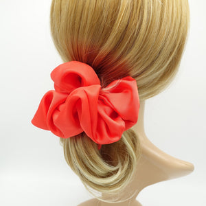 veryshine.com Scrunchies Scarlet large satin voluminous scrunchies women hair elastic accessory
