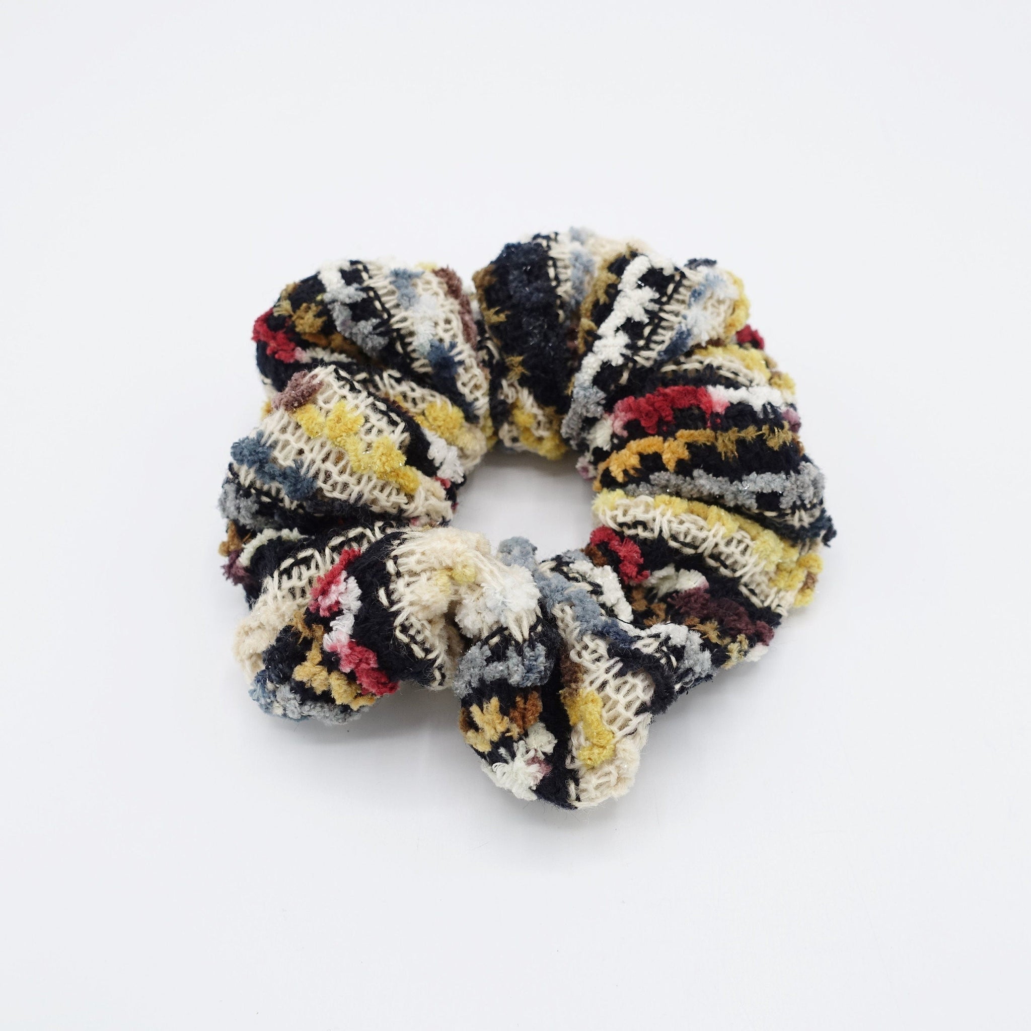 veryshine.com Scrunchies stripe knit scrunchies multi color hair elastic scrunchie