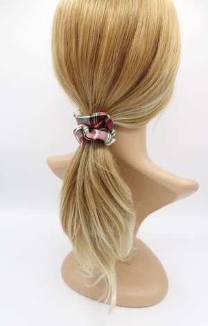 veryshine.com Scrunchies tartan scrunchies set, A set of 3 Tartan scrunchies, check scrunchies hair ties for women