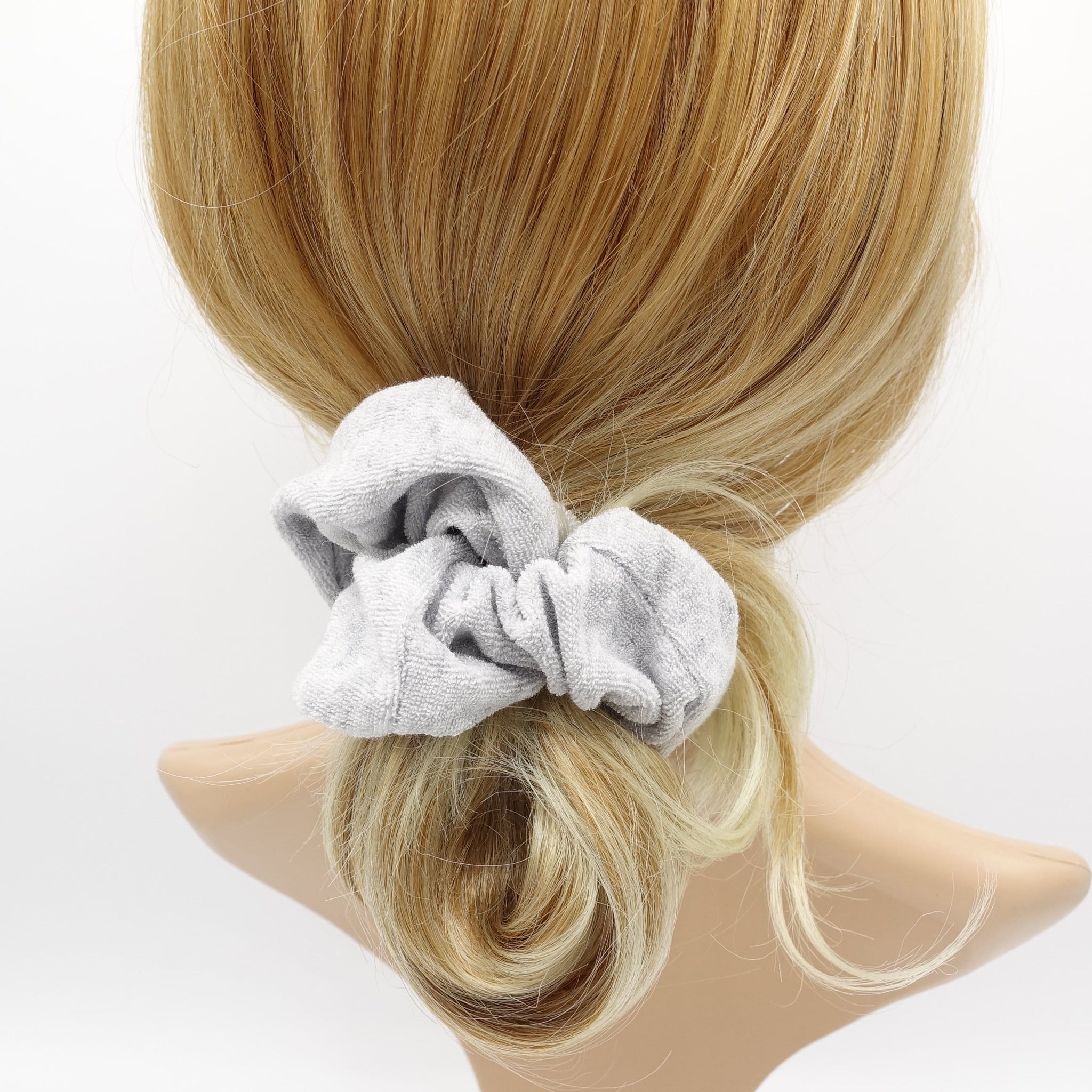 veryshine.com Scrunchies terry cloth scrunchies solid cotton scrunchies hair elastic accessory for women