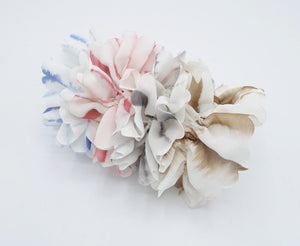 veryshine.com Scrunchies tie dye petal scrunchies chiffon hair elastic scrunchie for women