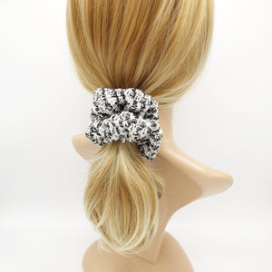 veryshine.com Scrunchies tweed pattern scrunchies Fall Winter stylish hair elastic scrunchie women hair accessory