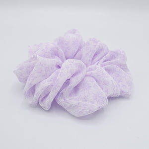 veryshine.com Scrunchies Violet chiffon scrunchies, floral scrunchies, pastel scrunchies for women