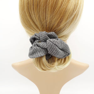 veryshine.com Scrunchies wide corrugated pattern scrunchies Fall Winter hair elastic scrunchy
