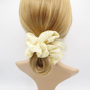 veryshine.com Scrunchies Yellow chiffon scrunchies, floral scrunchies, pastel scrunchies for women