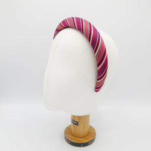 veryshine.com silk padded headband stripe candy cane pattern casual hairband for women-VS202109