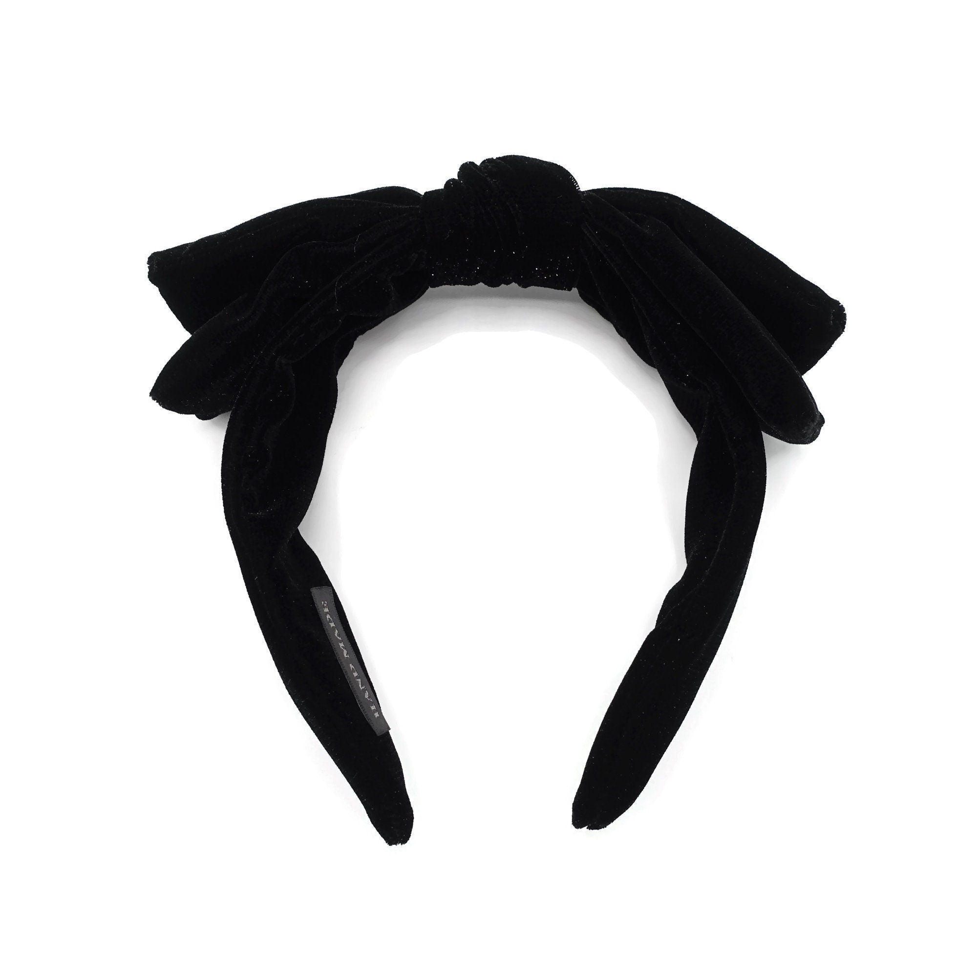 veryshine.com silk velvet solid shimmer headband wire bow hairband Women hair accessory