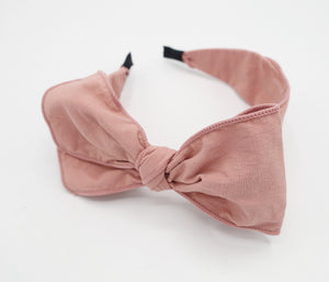 veryshine.com solid bow knot headband corrugated fabric hairband  for women