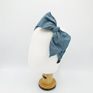 veryshine.com solid bow knot headband corrugated fabric hairband  for women