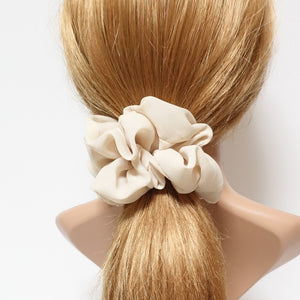 veryshine.com solid chiffon scrunchies women hair elastic accessories