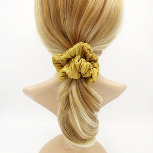 veryshine.com solid pleated scrunchies hair elastic women scrunchy accessories for women