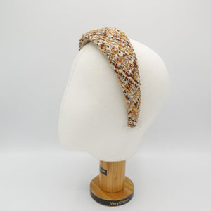 veryshine.com tweed wide headband Autumn Winter hairband for women