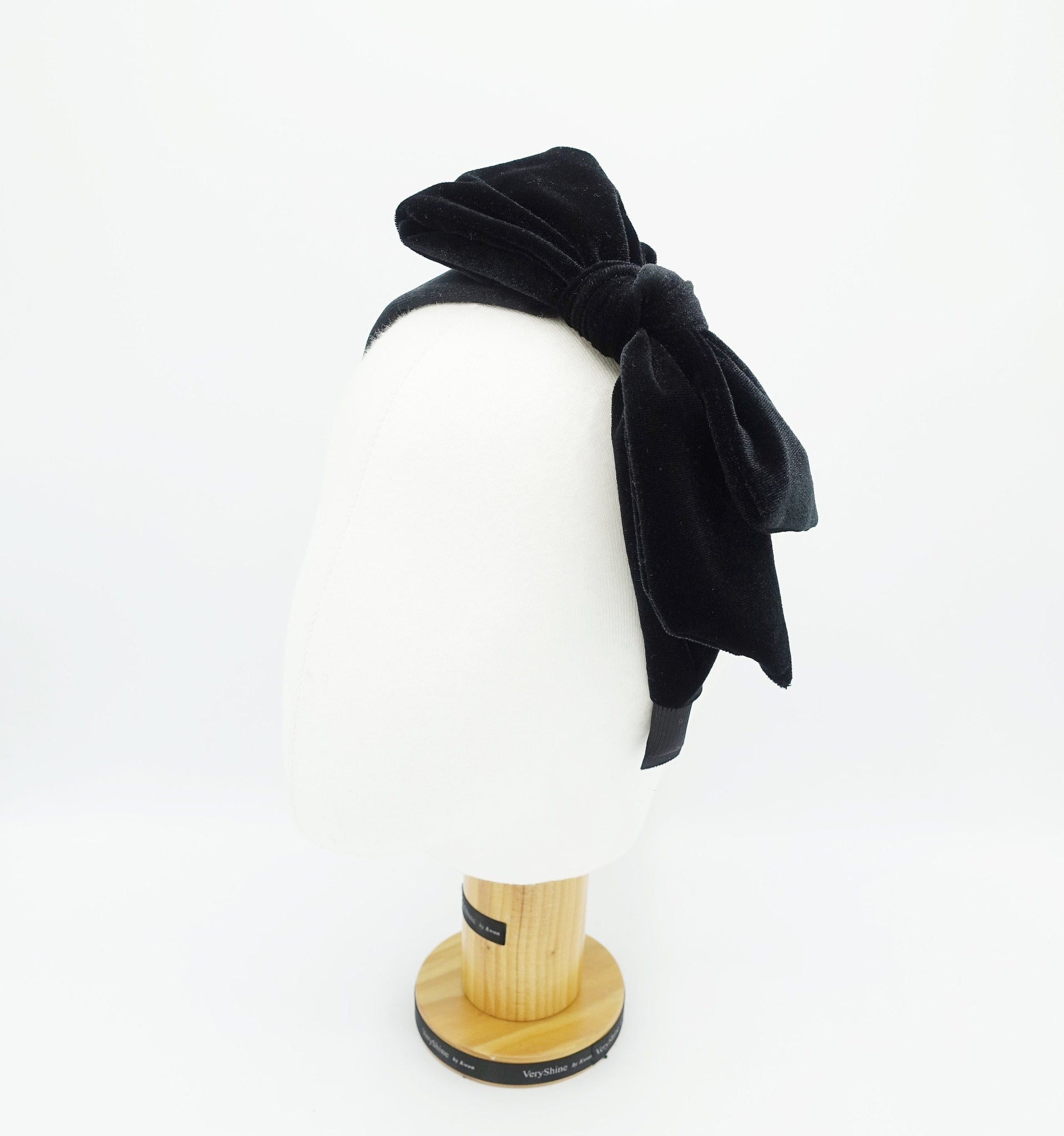 veryshine.com velvet bow knotted headband basic Fall Winter hairband for women