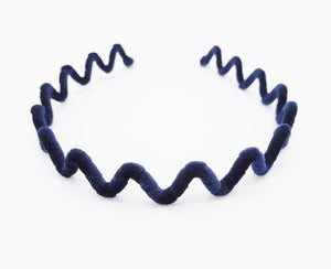 veryshine.com zigzag velvet wrap wire headband