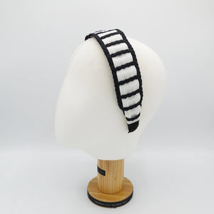 VeryShine corrugated fabric inserted ladder headband