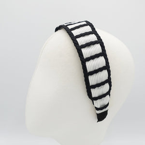 VeryShine corrugated fabric inserted ladder headband